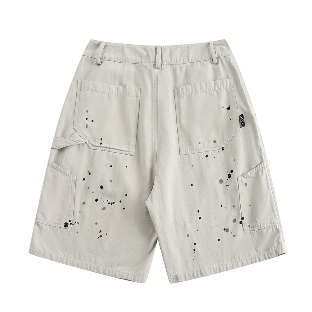 ペイント ワーク ハーフパンツ N325