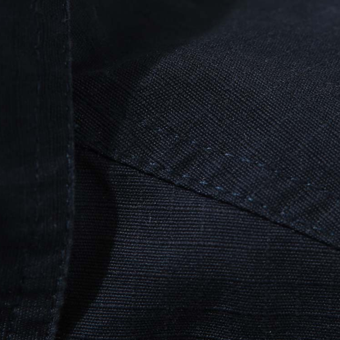 Drawstring hem logo print collared jacket N115