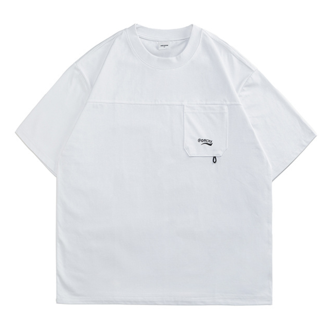 ミニマルロゴ フロント切り替え Tシャツ N407