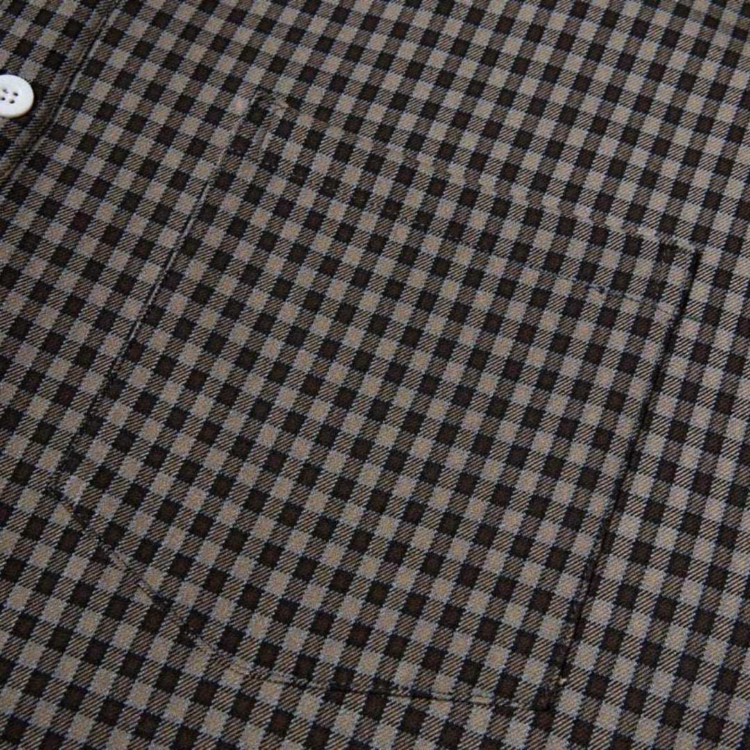 Micro check pullover shirt B958