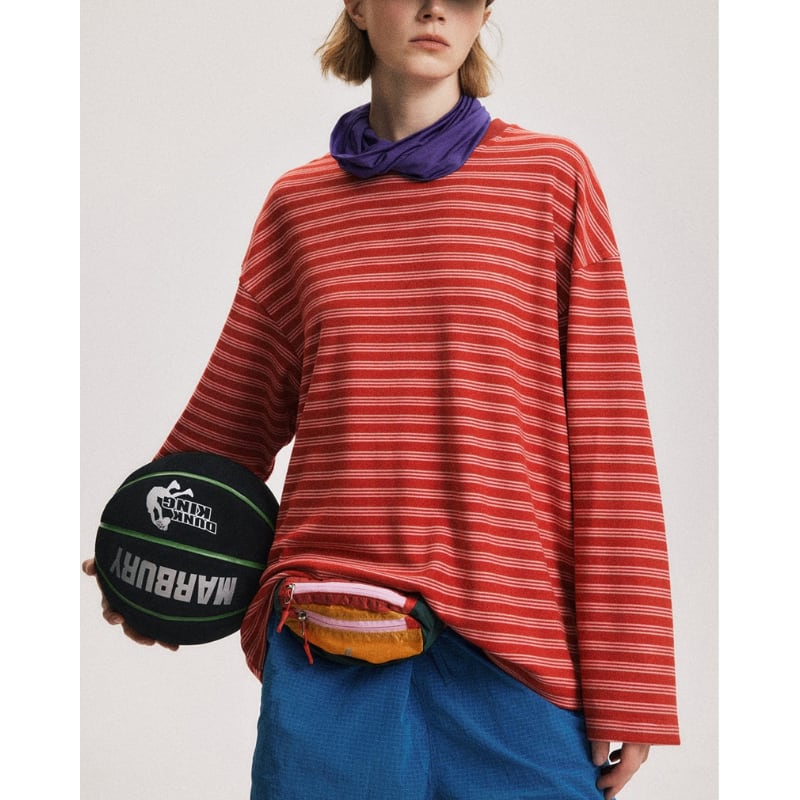 マルチボーダー 長袖Tシャツ B569