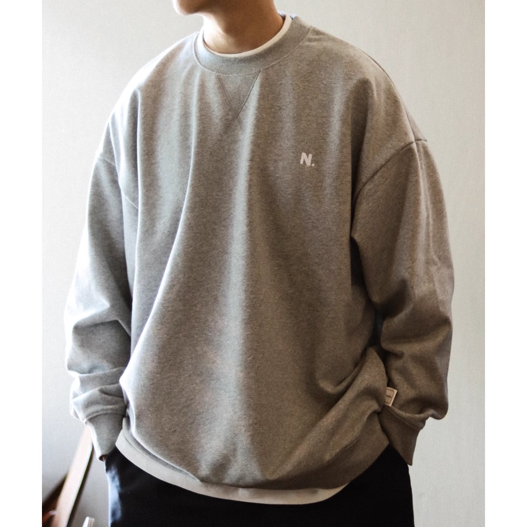 N. One point logo crew neck sweatshirt C222