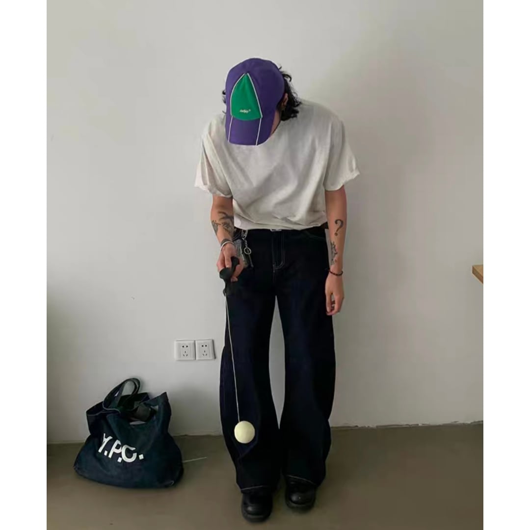 デニム ツイストワイド パンツ C265