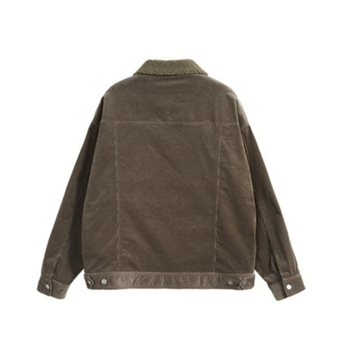 コーデュロイ 裏ボアジャケット B639