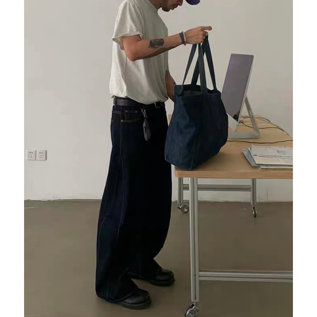 デニム ツイストワイド パンツ C265