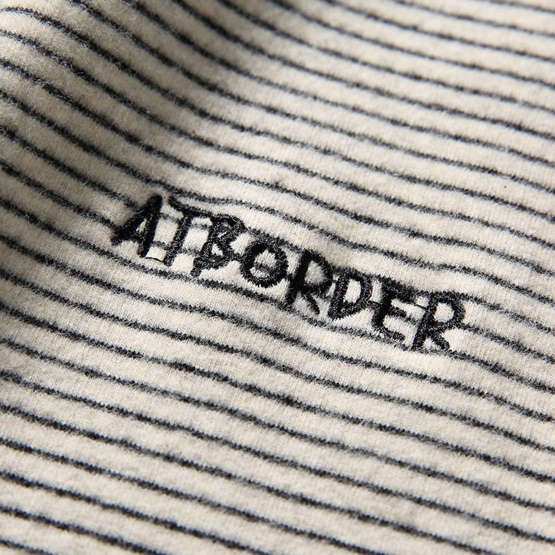 ミジンボーダー ワンポイントロゴTシャツ B524