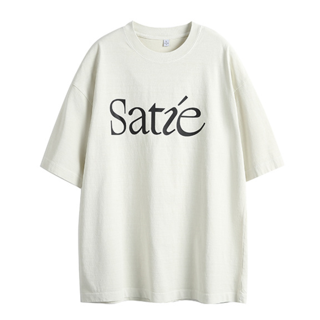 【Satie】プリント 半袖Tシャツ N405