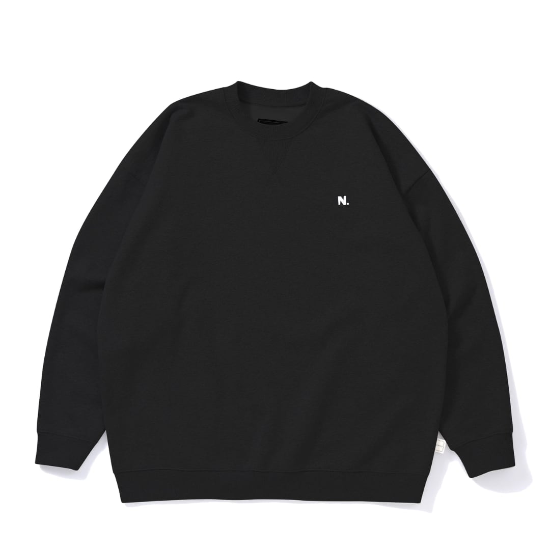 N. One point logo crew neck sweatshirt C222