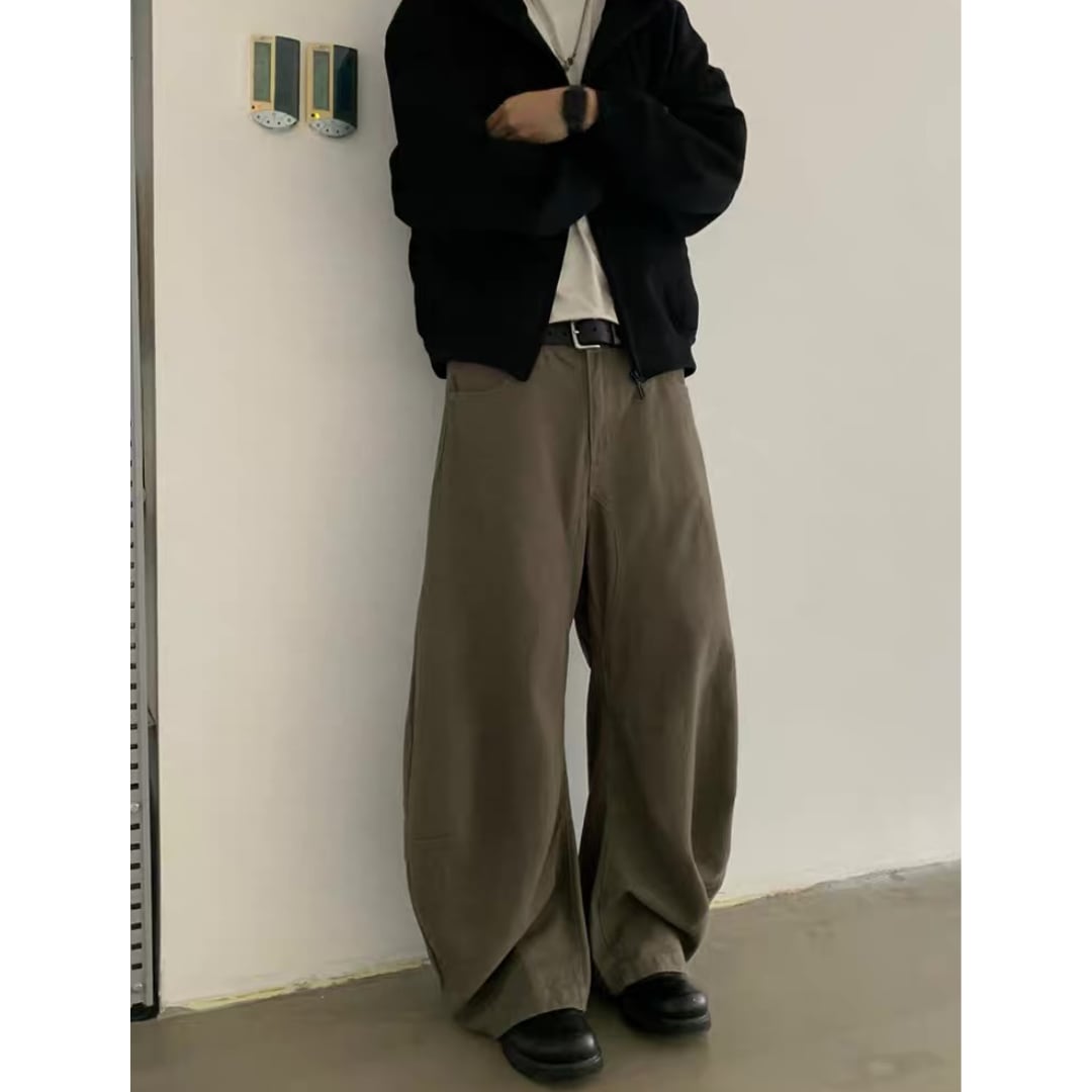 ウォッシュド ツイストワイド パンツ C261