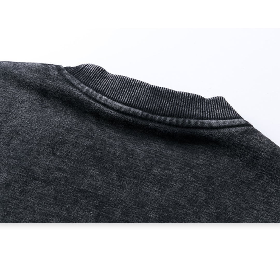 Overdyed crew neck sweatshirt B546