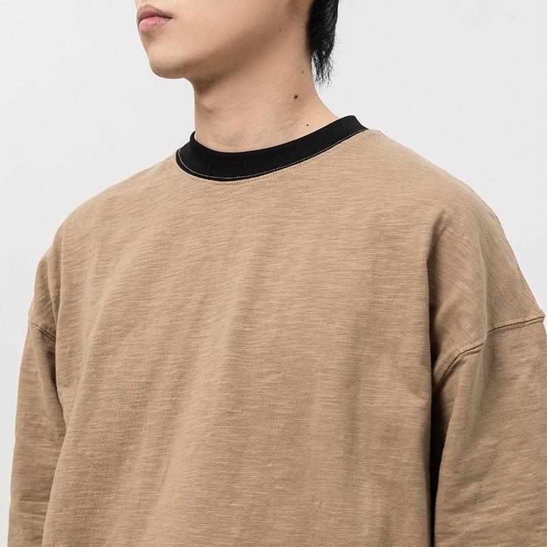 ■バイカラー 長袖Tシャツ B044