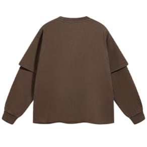 フェイクレイヤード オーバーダイTシャツ B540