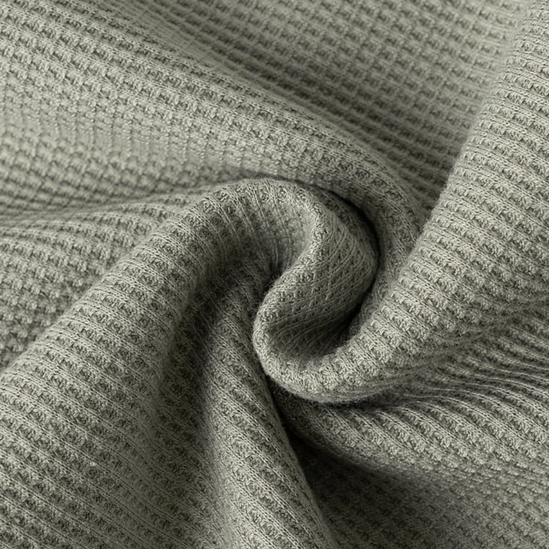 Waffle Half Zip Pullover C194