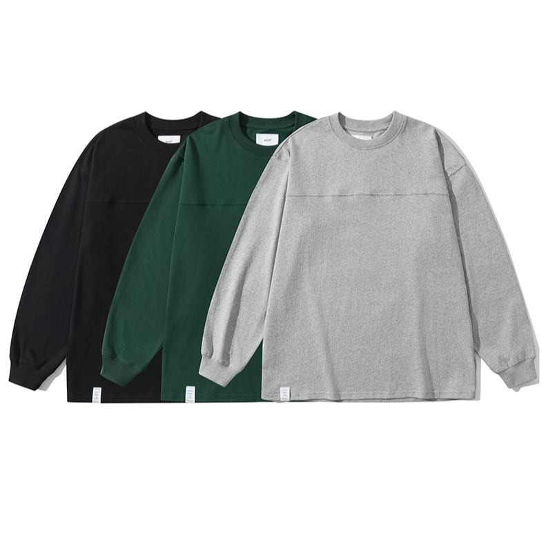 ヘビーウェイト フロント切り替え 長袖Tシャツ B538