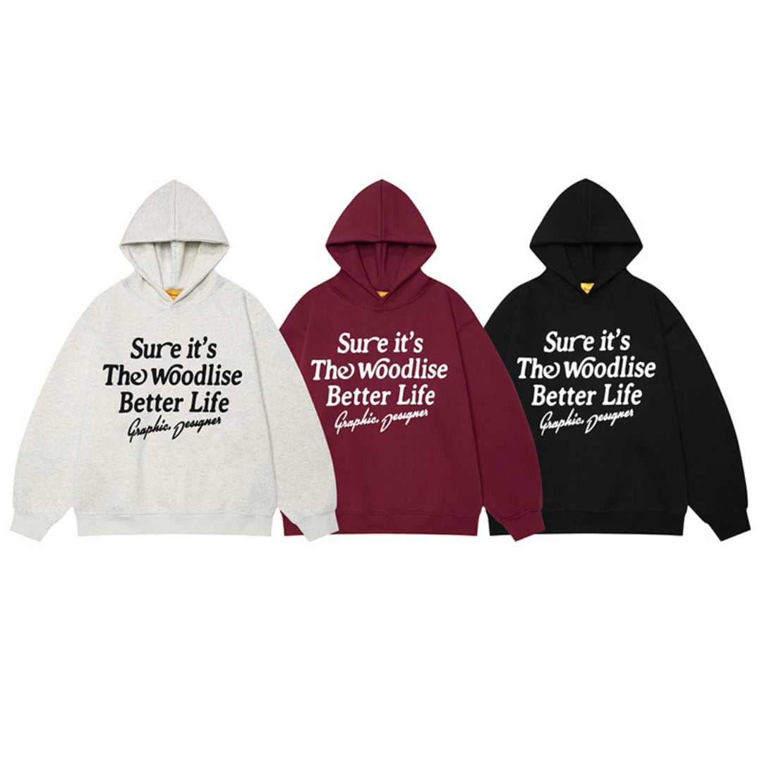 【Sure】メッセージ スウェットパーカー B885