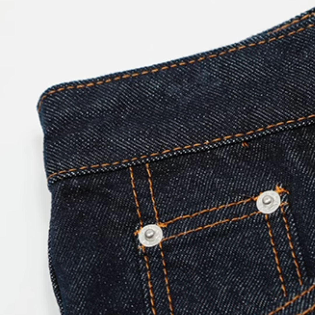 シンチバック 変形シルエット デニムパンツ N527