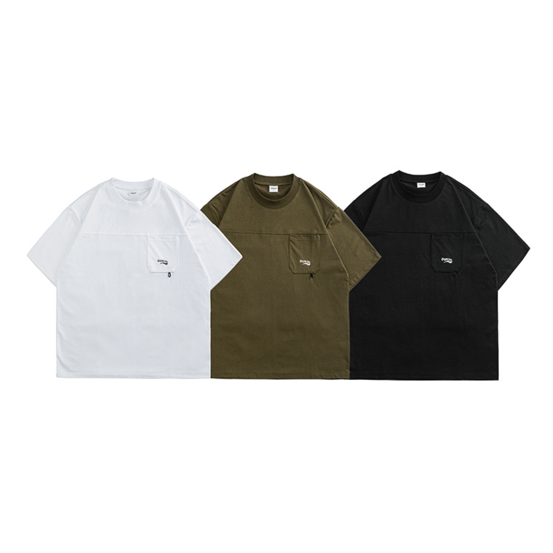ミニマルロゴ フロント切り替え Tシャツ N407