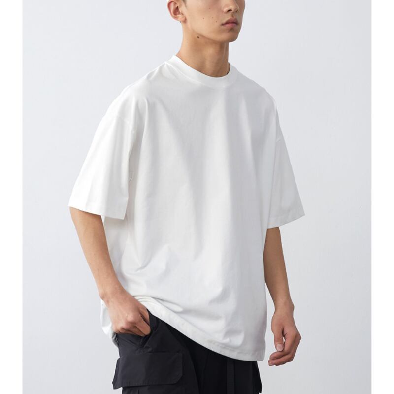 【Vavu】通気速乾性 ソロナ ドローコード無地Tシャツ B492