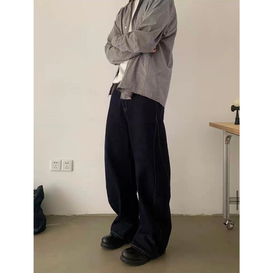 デニム ツイストワイド パンツ C265