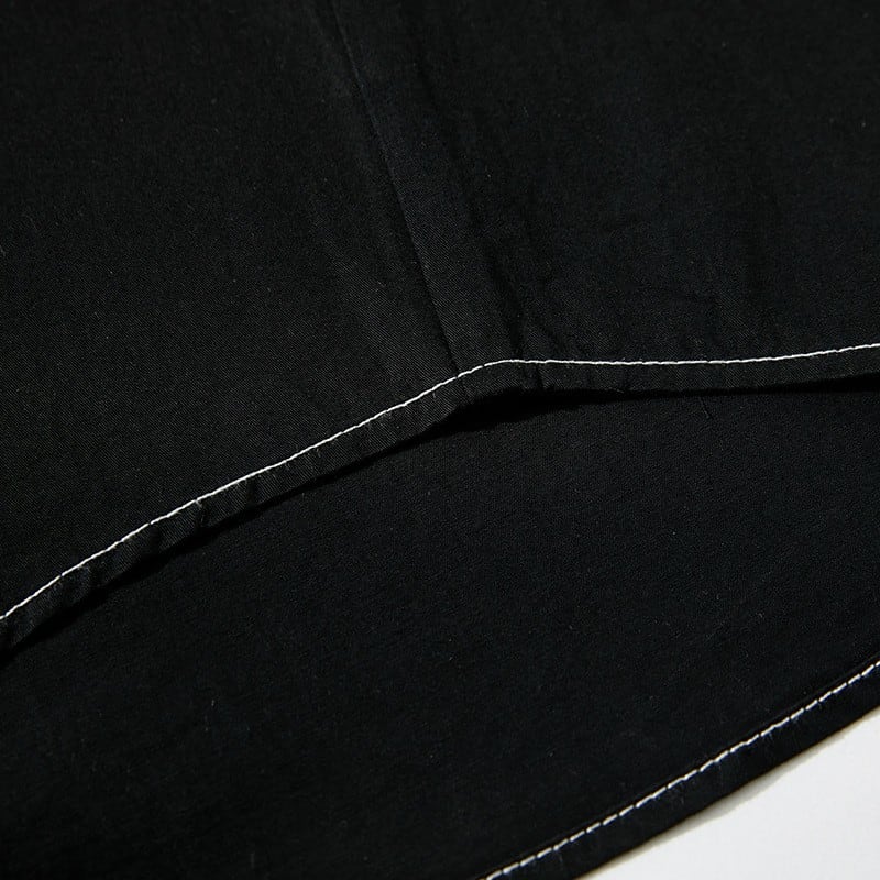 ステッチ デザイン 長袖シャツ B048