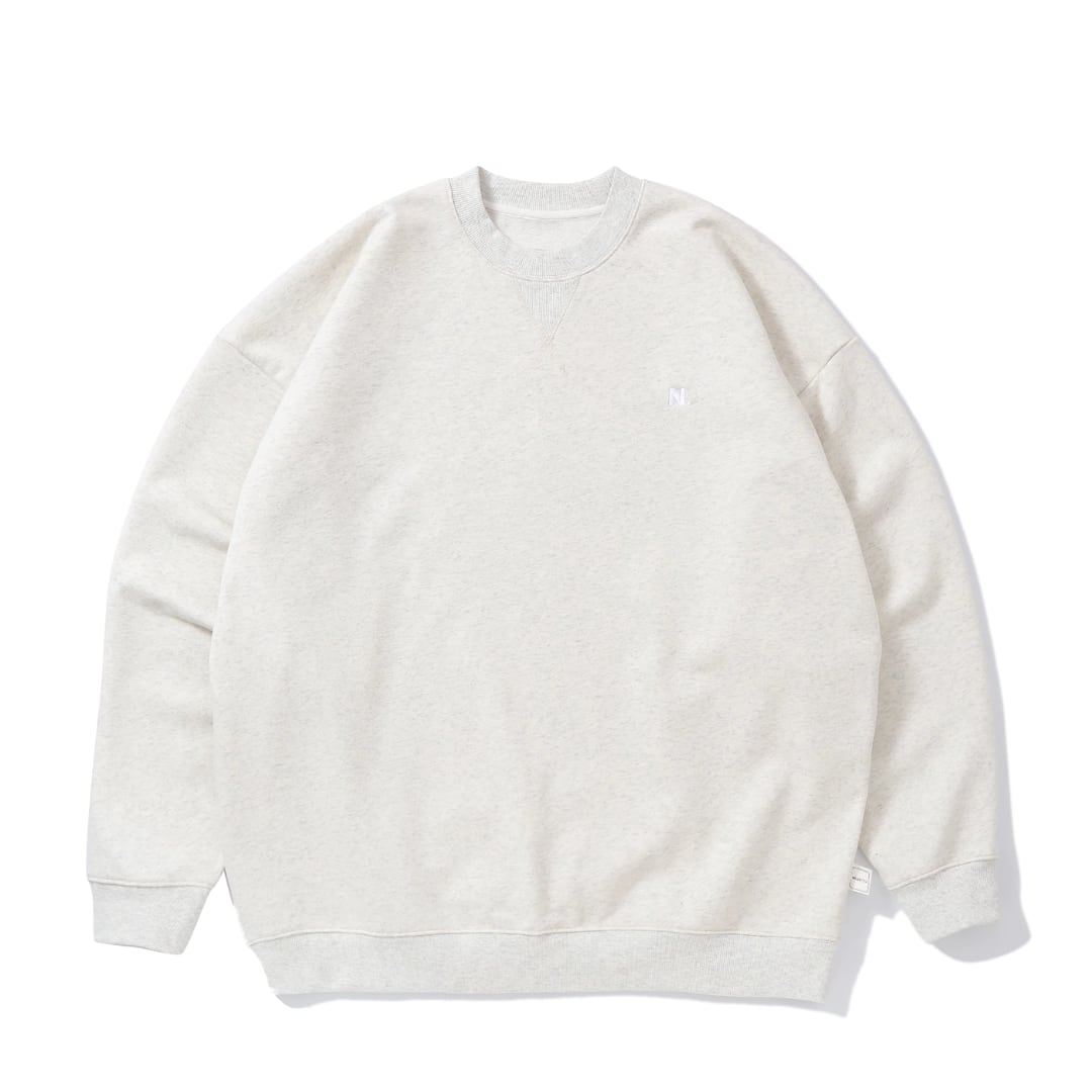 N. One point logo crew neck sweatshirt C222