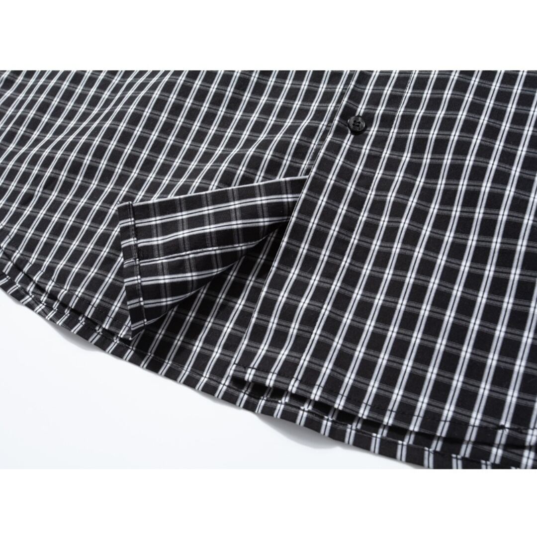 City check flap pocket shirt C209