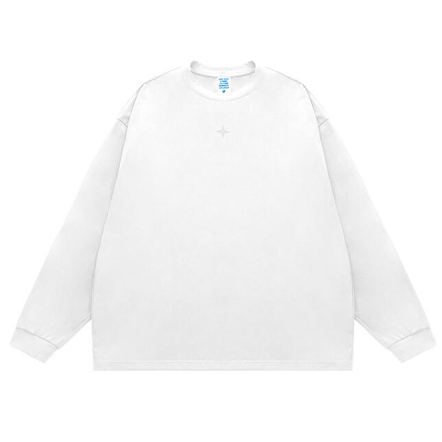 クロスプリント 長袖 Tシャツ B577