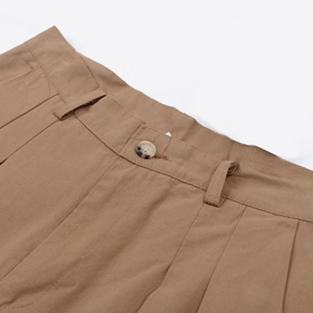 コットンキャンバス ワイドタック パンツ N273