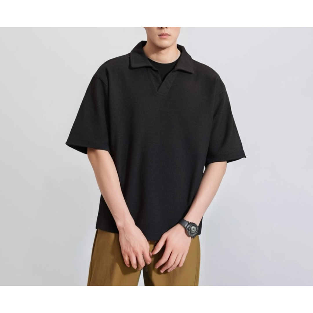 Slub Pile Skipper Polo Shirt N387