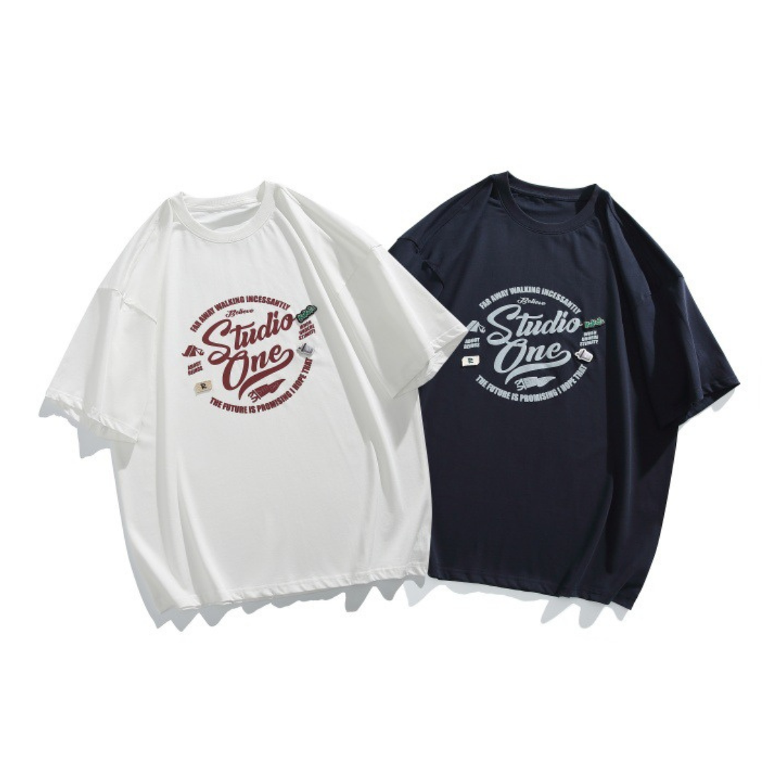 【Studio One】ロゴ プリントTシャツ N241