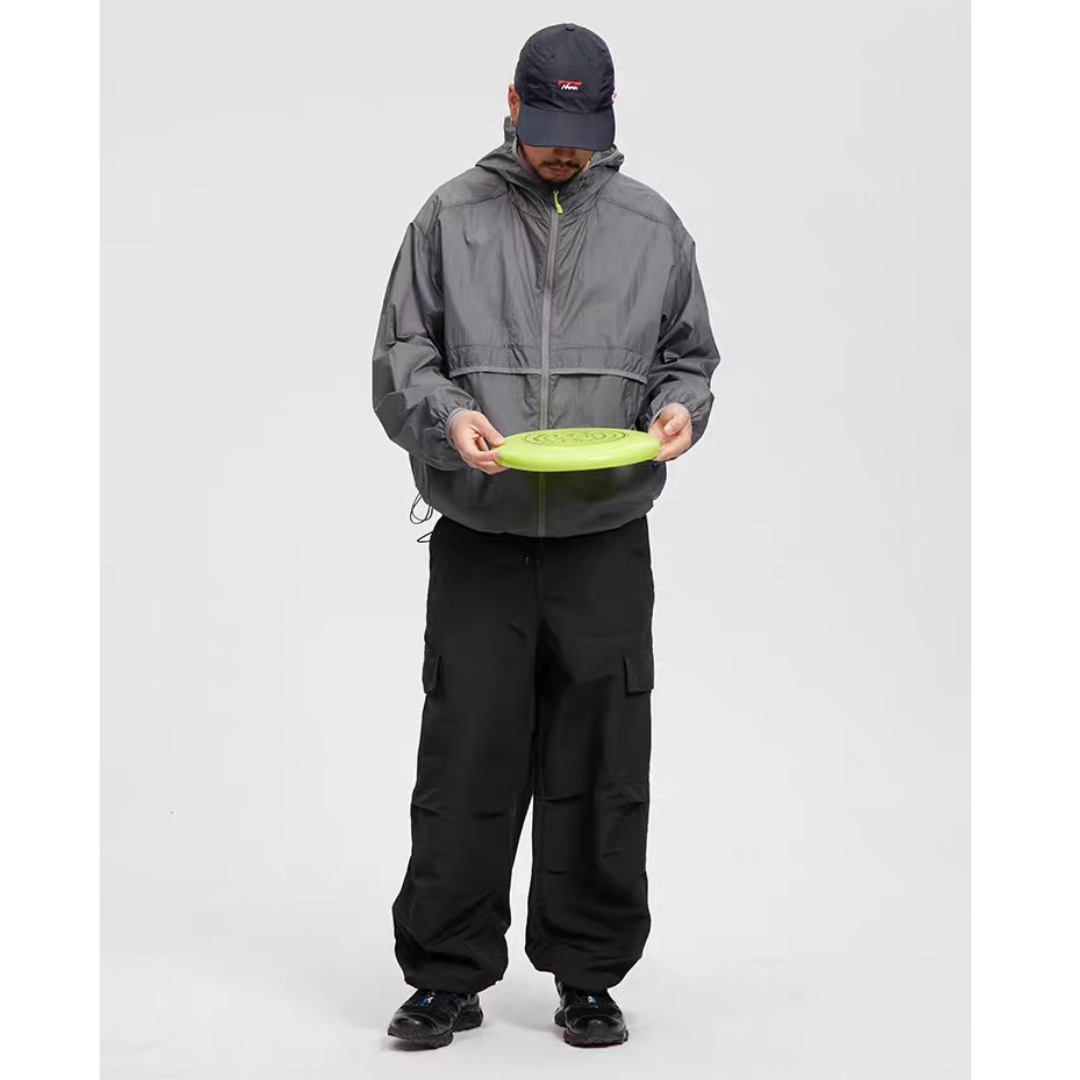 Lightweight nylon hooded jacket N153