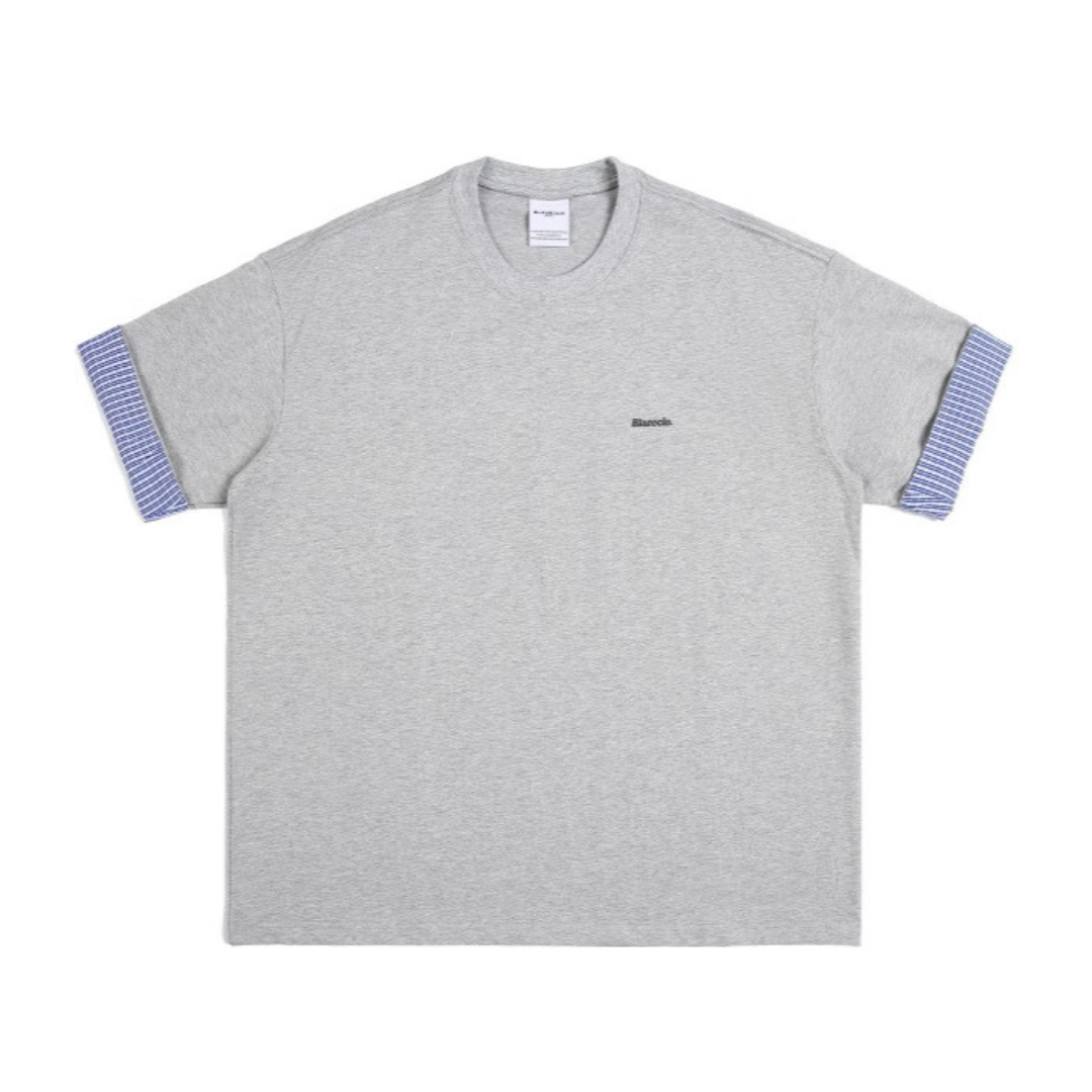 チェック ロールアップスリーブ Tシャツ N389