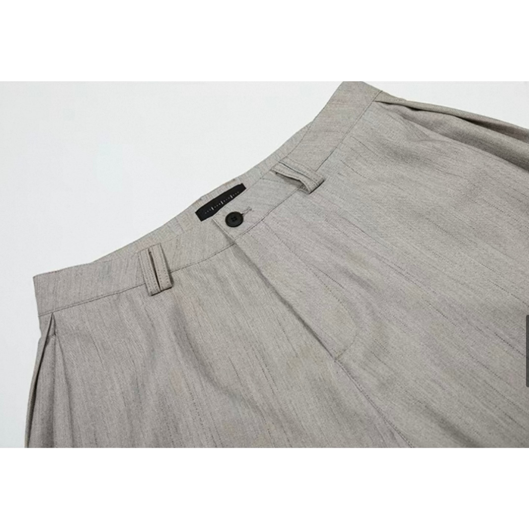 カットオフ ストレッチ ワイドクロップドパンツ N509