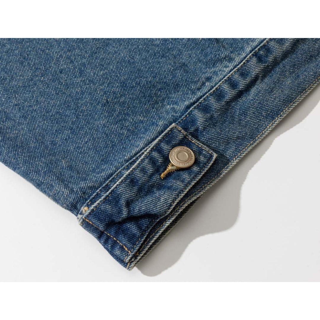 Washed Blue Denim Coverall Jacket N066