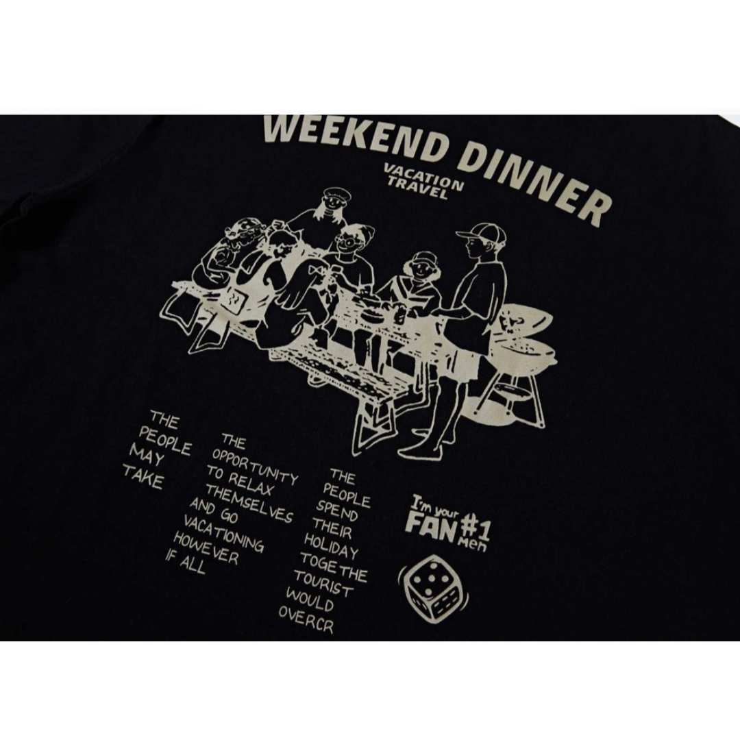 【WEEKEND DINNER】プリントTシャツ N280