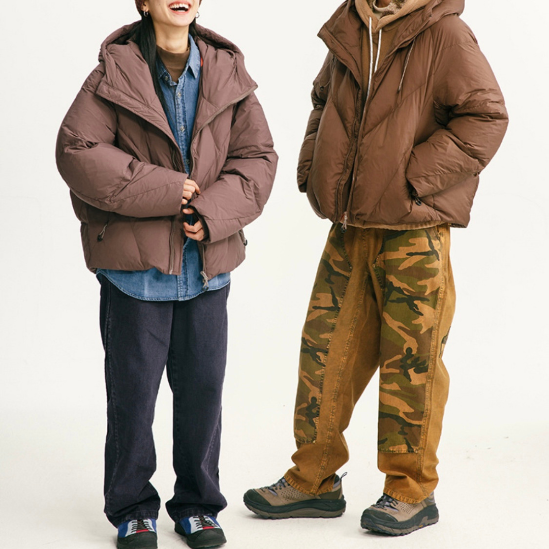 ホワイトダウン ナイロン フードジャケット N955