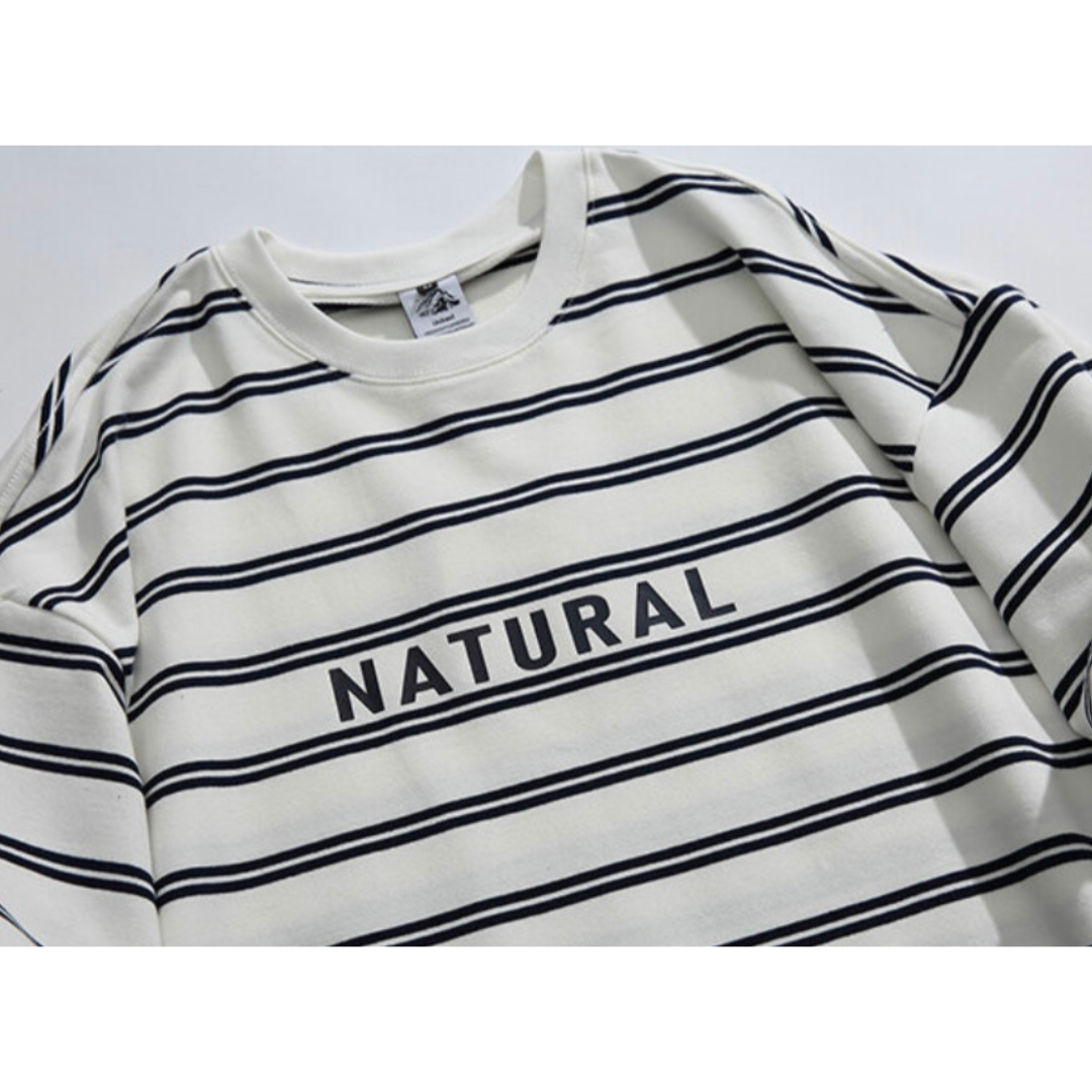 【NATURAL】ロゴ プリントTシャツ N236