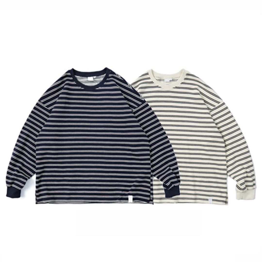 カノコボーダー ストレッチ ロングスリーブ Tシャツ N107