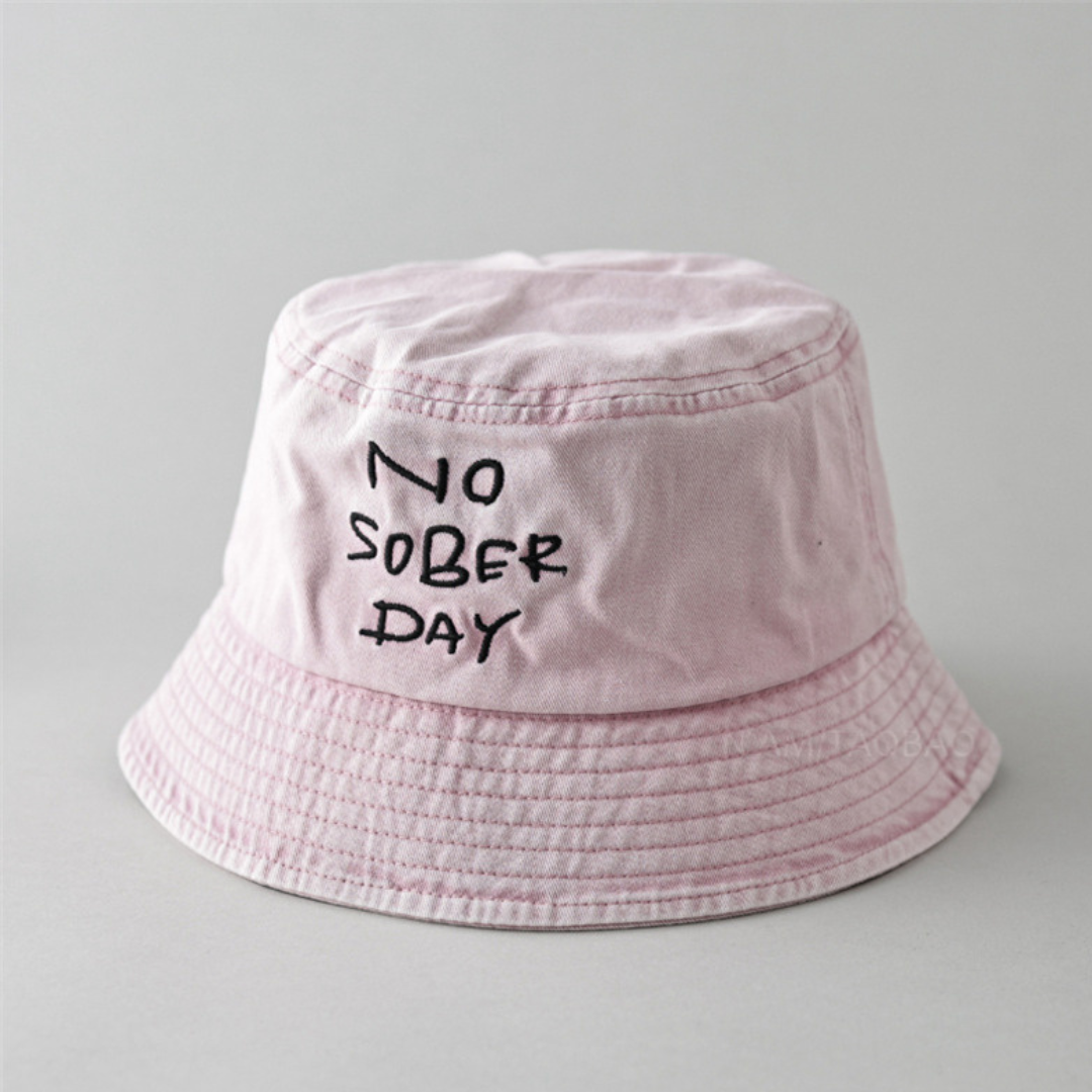 【NO SOBER DAY】エンブロイダリー バケットハット N481