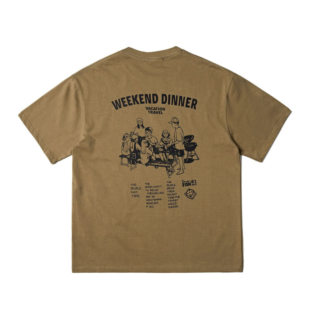 【WEEKEND DINNER】プリントTシャツ N280