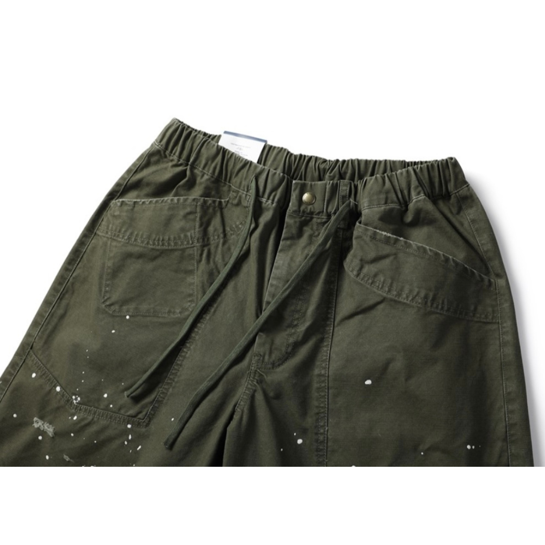 ペイント ヘビーコットン ショートパンツ N489
