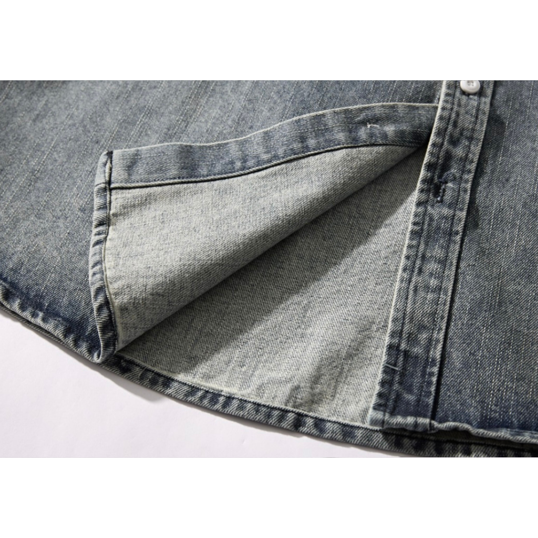 フェードデニム レギュラーシャツ N1068