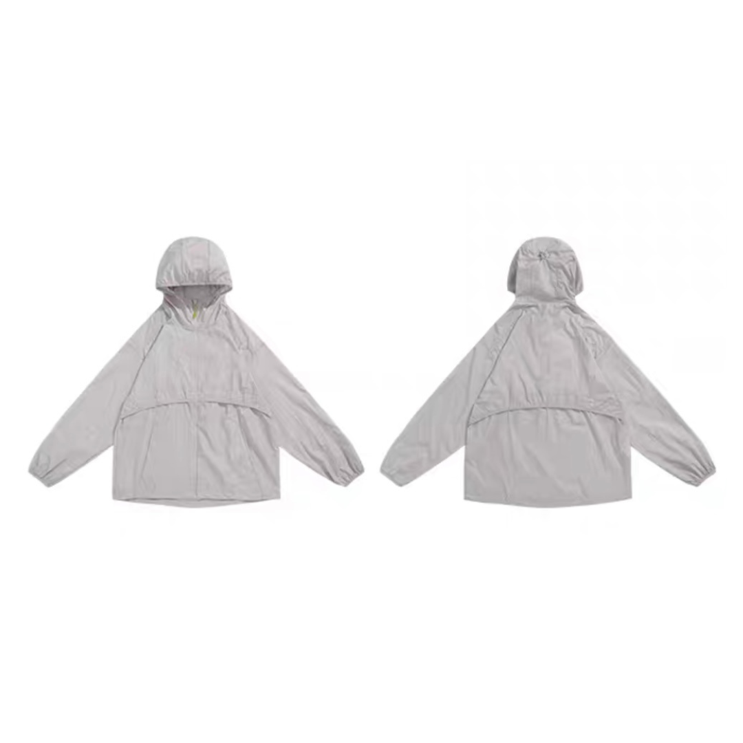 Lightweight nylon hooded jacket N153