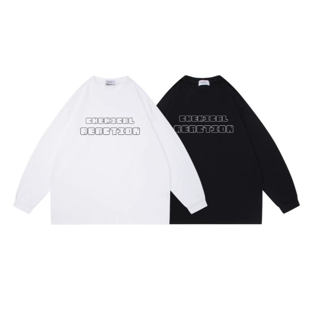 CHEMICAL REACTION ロゴプリント 長袖Tシャツ N105