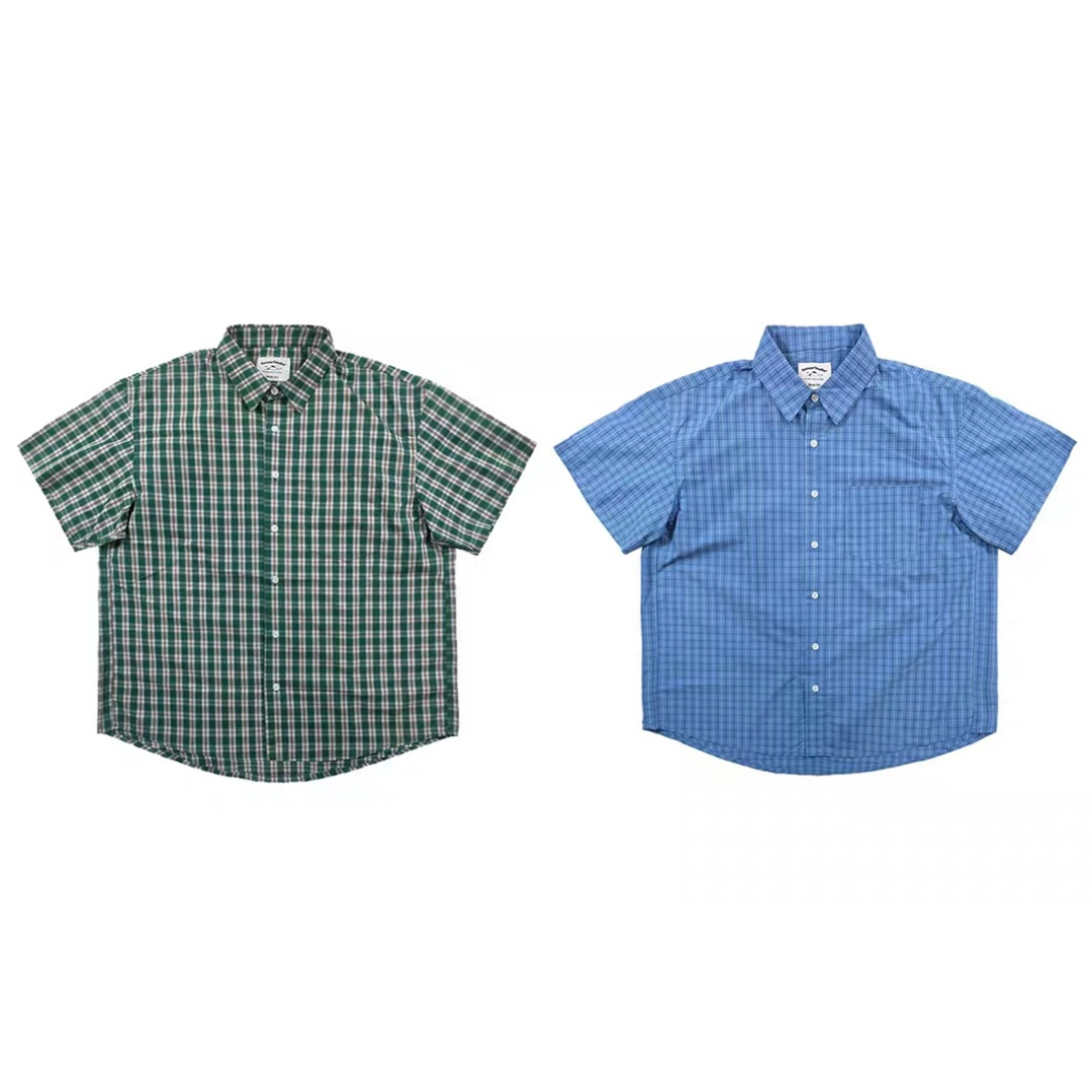 Cityチェック ワイド 半袖シャツ N291