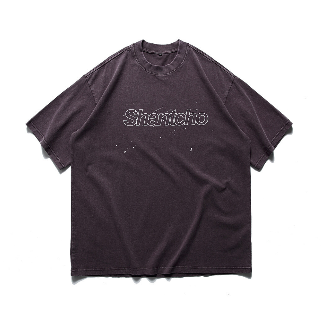 【Shantcho】ペイント フェードTシャツ N337