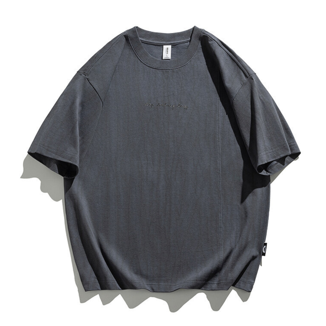 ダーティウォッシュ ロゴプリントTシャツ N244