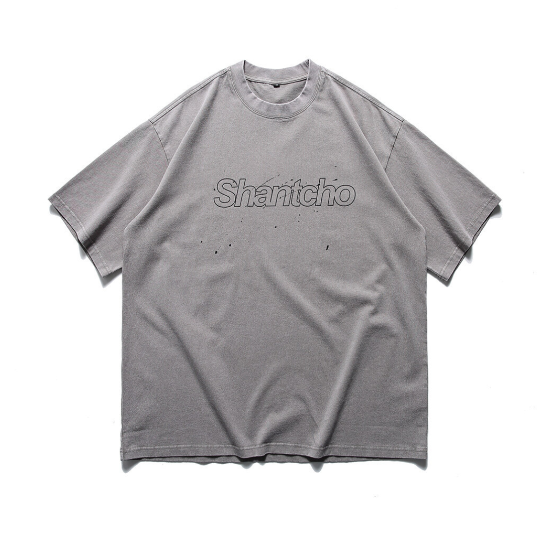 【Shantcho】ペイント フェードTシャツ N337