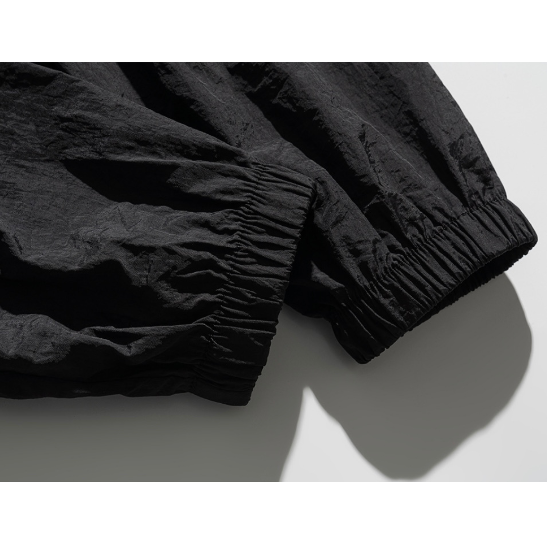 Lightweight nylon hooded jacket N091