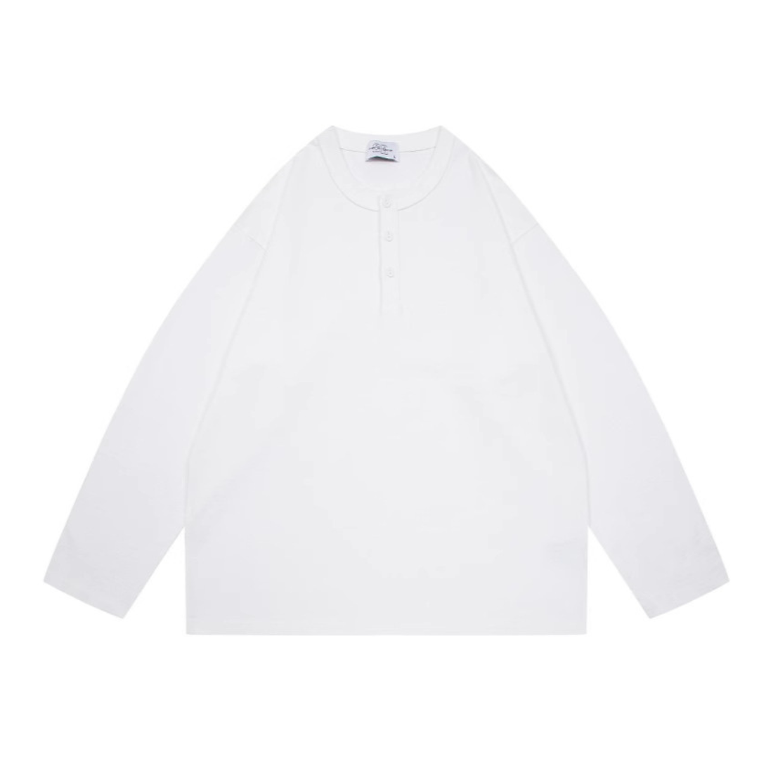 ヘンリーネック ロングスリーブ Tシャツ N102